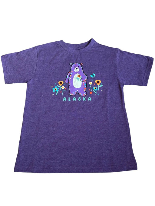 Bear Dots Picking Flowers, Youth Shirt SOFT GOODS / KIDS