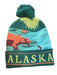 Bear Fishing, Knit Hat WEARABLES / WINTER HATS