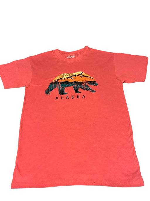 Bear Layers Sunset, Heather Coral T-shirt SOFT GOODS / T-SHIRT