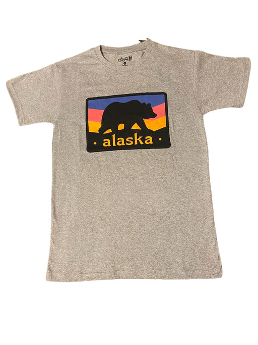 Bear Sunset Alaska, Adult T-shirt SOFT GOODS / T-SHIRT