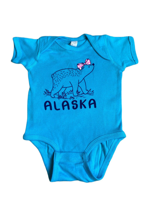 Bear with Pink Bow, Onesie Soft Goods / Baby