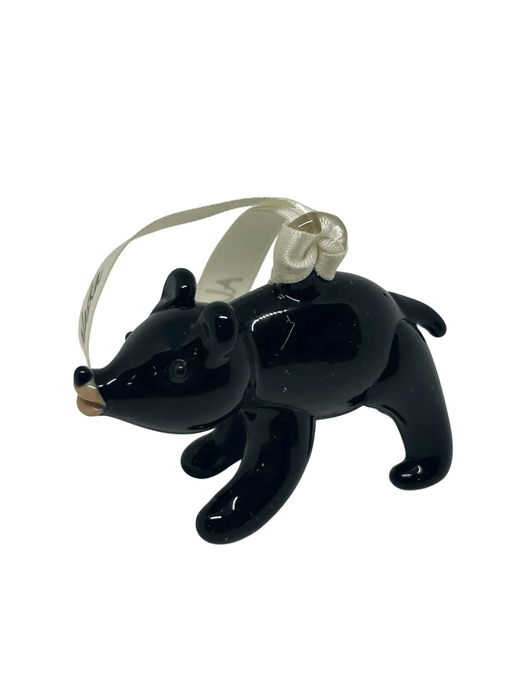 Black Bear, Blown Glass Ornament COLLECTIBLES / ORNAMENTS