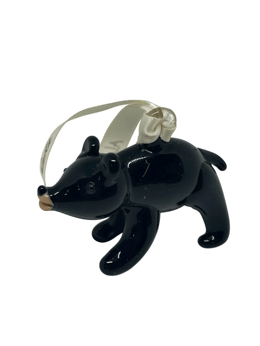 Black Bear, Blown Glass Ornament COLLECTIBLES / ORNAMENTS