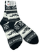 Black/White Mountain Icon, Adult Sock WEARABLES / SOCKS