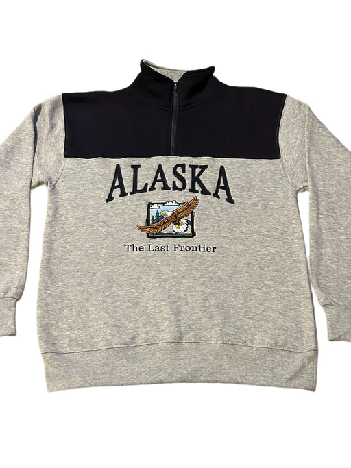 Block Navy,  Eagle 1/4 Zip Pull over Sweatshirt SOFT GOODS / S-SHIRTS