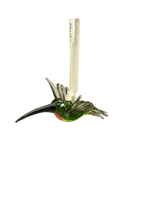 Blown Glass Humming Bird, Ornament COLLECTIBLES / ORNAMENTS