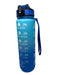 Blue Ombre Time Marker, Water Bottle Travel/Bottles and Cups