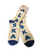 Blue/White Letters Men's Alaska Sock WEARABLES / SOCKS