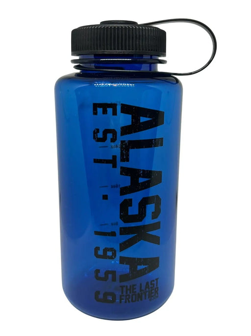 Blue Wide Mouth Water Bottle Travel/Bottles and Cups