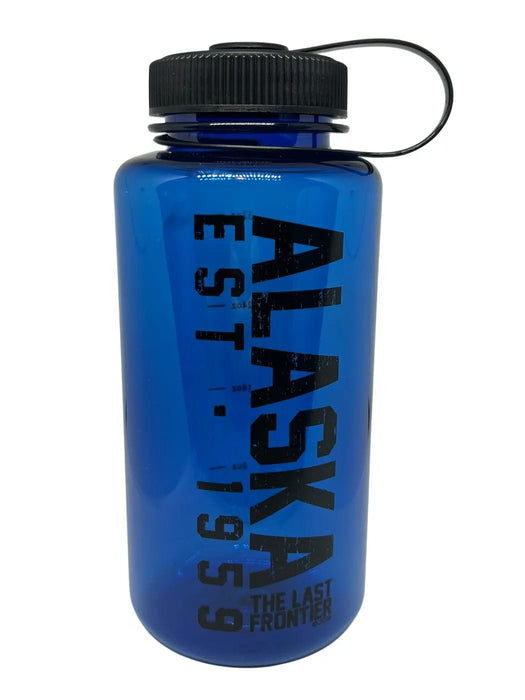 Blue Wide Mouth Water Bottle Travel/Bottles and Cups