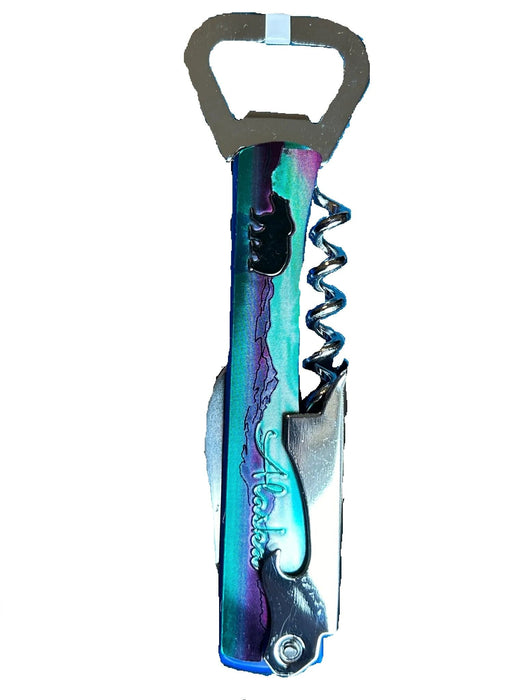 Bottle Opener - Northern Lights design, multi purpose opener KITCHEN / ACCESSORIES