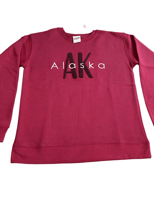 Chenille AK, Alaska embroidered Crew neck Sweatshirt SOFT GOODS / CREW NECKS
