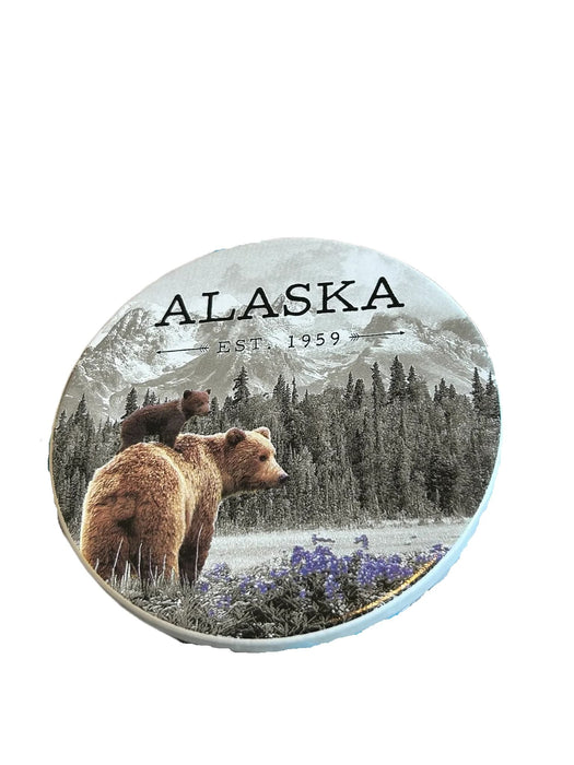 Color Pop Grizzly in Flower, Coaster KITCHEN / COASTERS