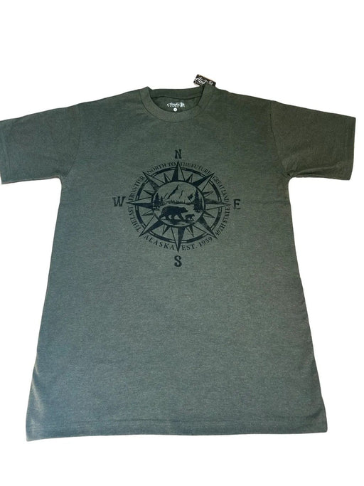 Compas Bear Landscape, Adult T-shirt T-SHIRT