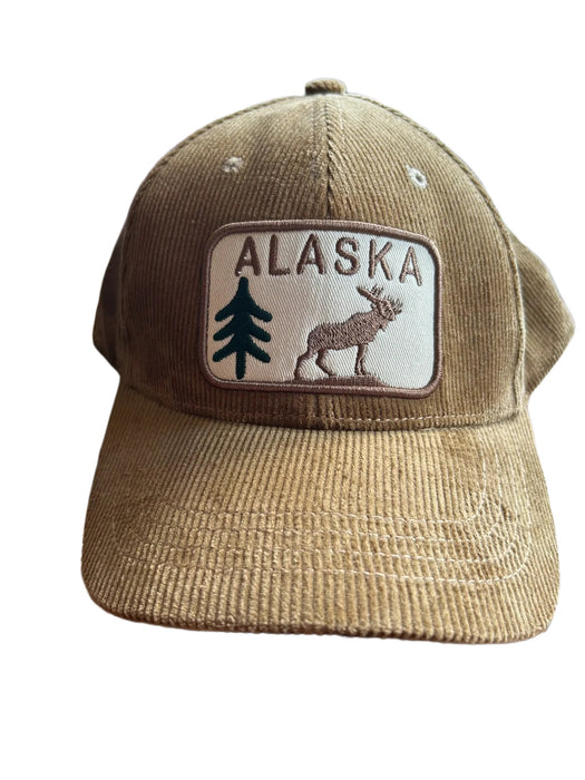 Corduroy Moose Baseball Hat