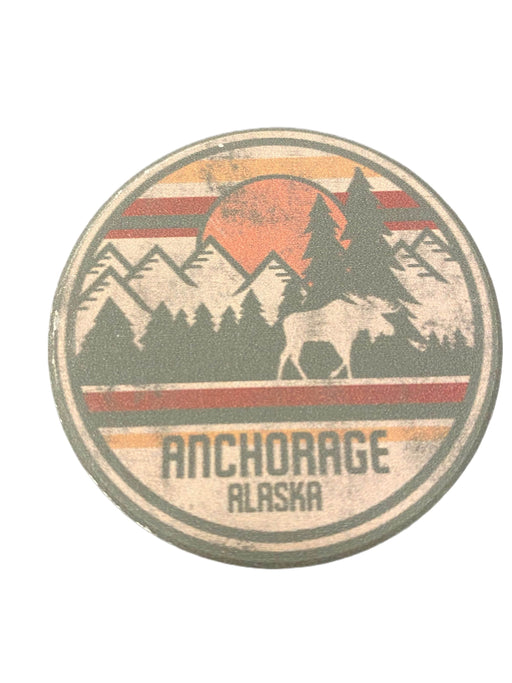 Creamy Peaks, Anchorage Car Coaster KITCHEN / COASTERS