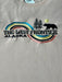 Curved Stripe Bear Last Frontier, Embroidered Shirt SOFT GOODS / T-SHIRT