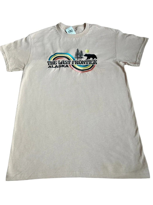 Curved Stripe Bear Last Frontier, Embroidered Shirt SOFT GOODS / T-SHIRT