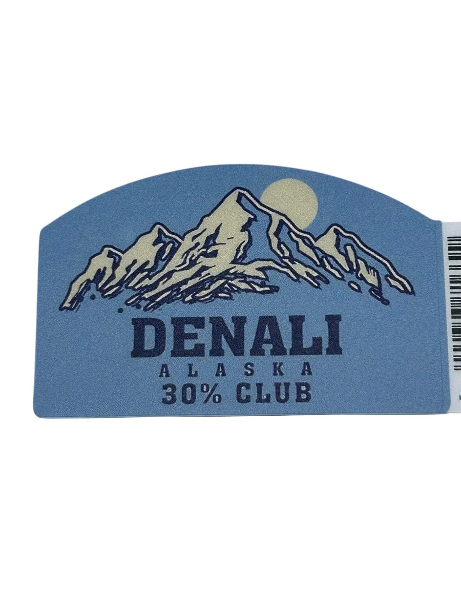 Denali Mountain 30% Club, Sticker — Polar Bear Gifts