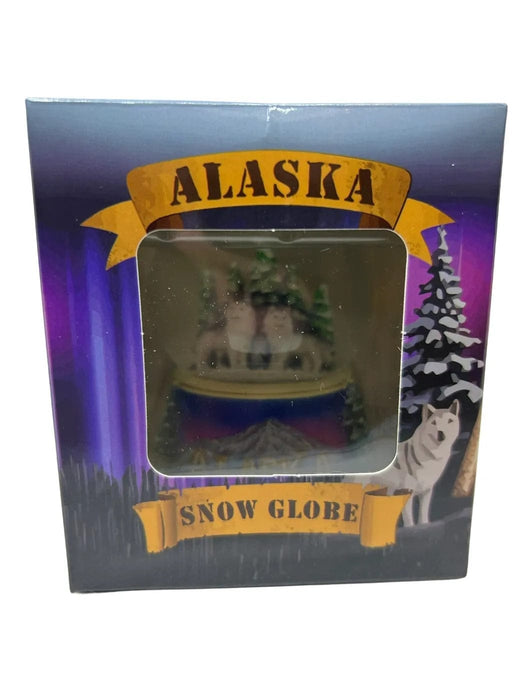 Double Wolf Snow Globe Snow Globes