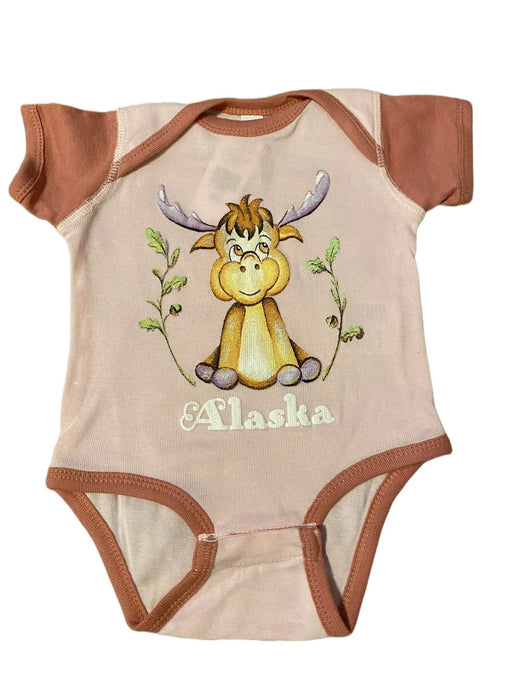 Elliot Cute Moose, Onesie Soft Goods / Baby