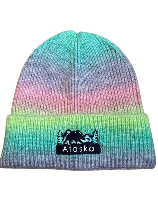 Embroidered Mountain Bear, Dusk Winter Hat WEARABLES / WINTER HATS