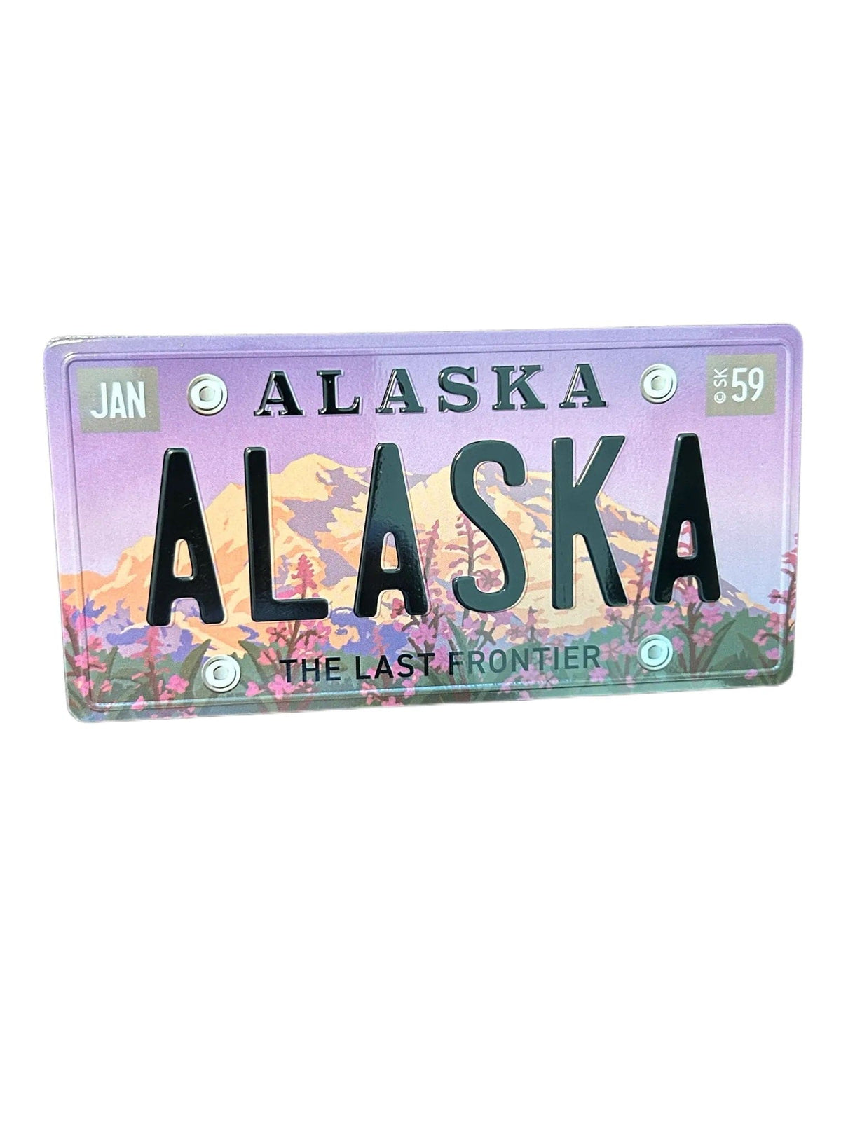 Fireweed License Plate, Magnet — Polar Bear Gifts