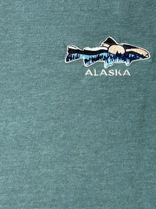 Fish scape Trees, Embroidered T-shirt SOFT GOODS / T-SHIRT
