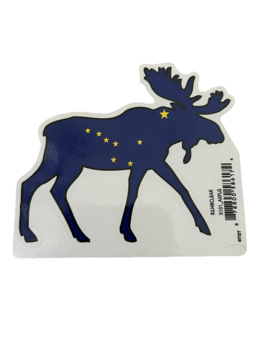 MOOSE, FILLED WITH FLAG STICKER