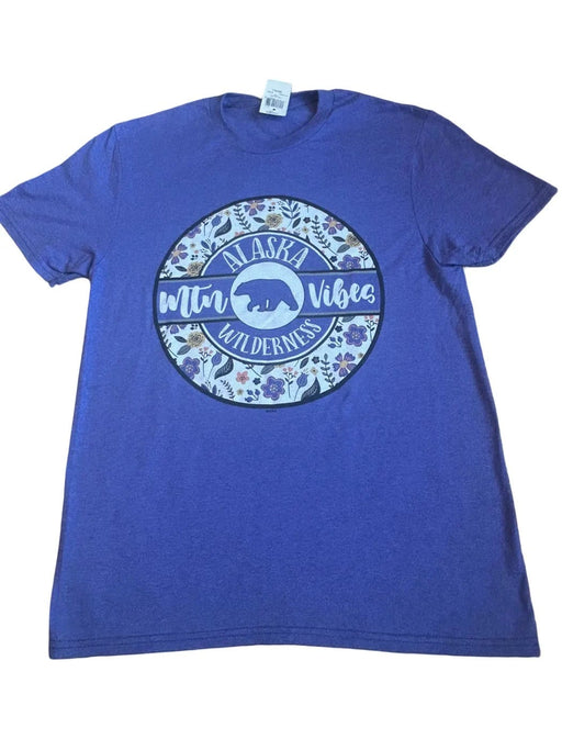 Floral Circle Bear, Adult T-shirt SOFT GOODS / T-SHIRT