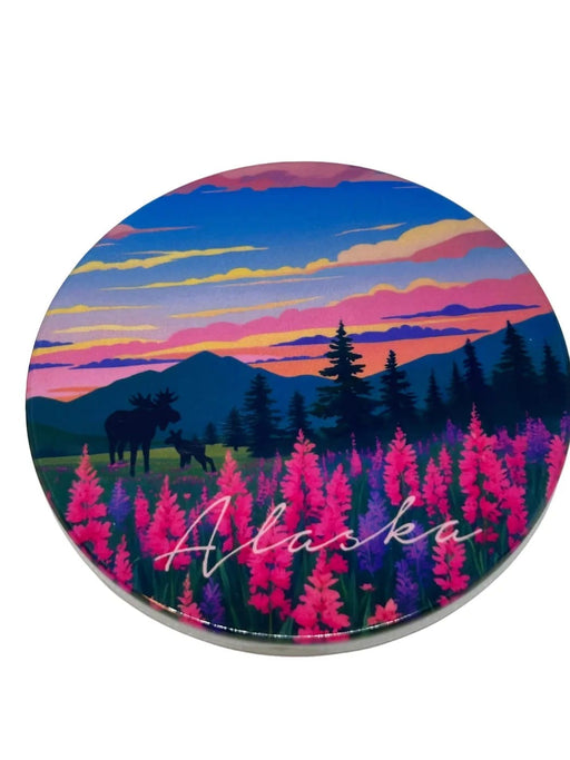 Floral Sunset Ceramic Coaster KITCHEN / COASTERS