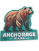Flowing Grizzly, Anchorage Alaska Sticker COLLECTIBLES / STICKERS