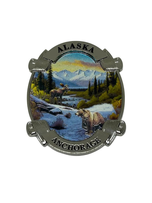 Foil Anchorage Alaska Wildlife, Magnet COLLECTIBLES / MAGNETS