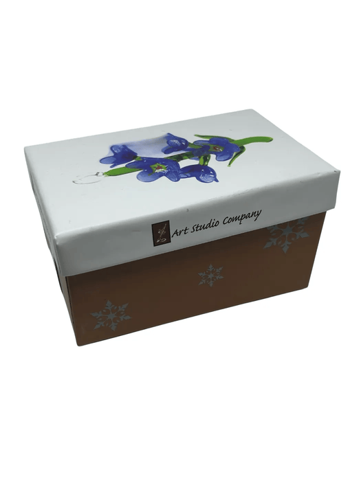 Forget-Me-Not , Blown Glass Ornanent COLLECTIBLES / ORNAMENTS