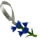 Forget-Me-Not , Blown Glass Ornanent COLLECTIBLES / ORNAMENTS