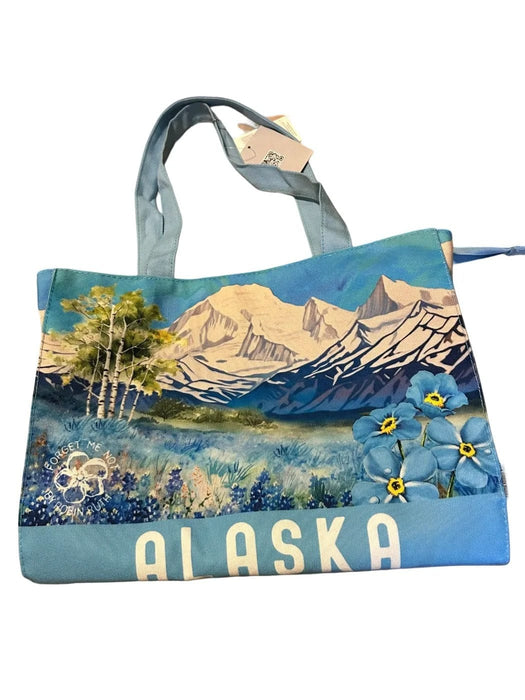 Forget-Me-Not Mountain Scene, Tote Bag TRAVEL / TOTES & BAGS