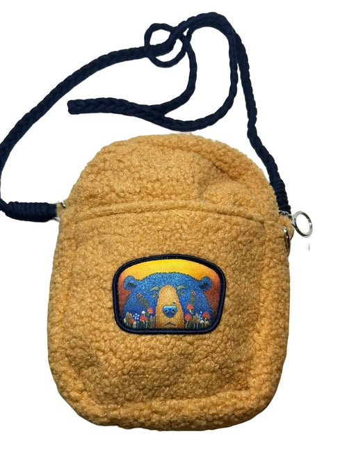 Fun Guy Bear, Sherpa plush Crossbody Bag TRAVEL / TOTES & BAGS
