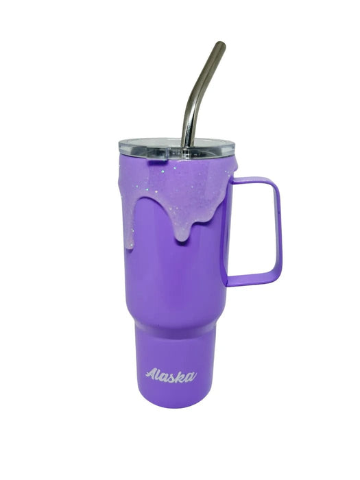 Glitter Drip Alaska Mini Stainless Steel Shot KITCHEN / SHOT GLASSES