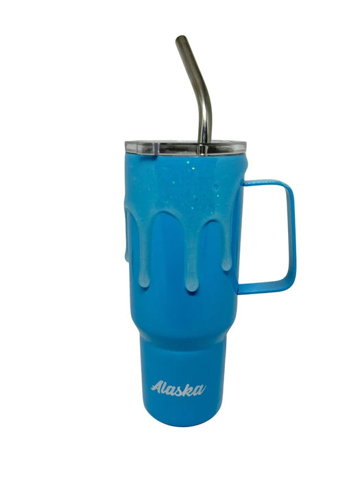 Glitter Drip Alaska Mini Stainless Steel Shot KITCHEN / SHOT GLASSES