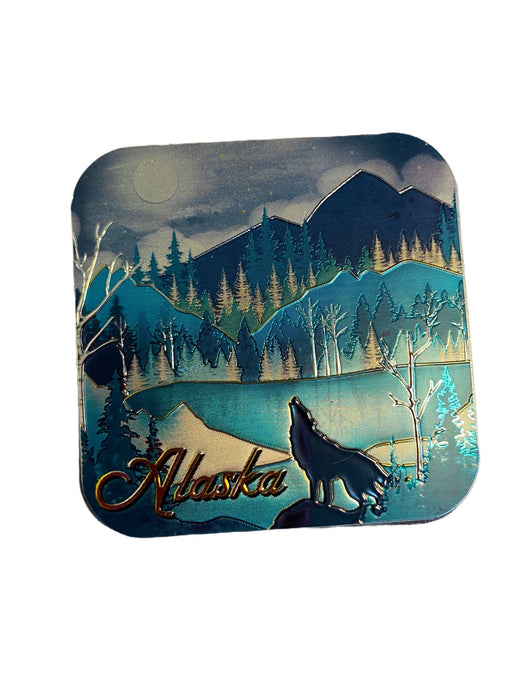 Gold Blue Mount Scene, Magnet COLLECTIBLES / MAGNETS