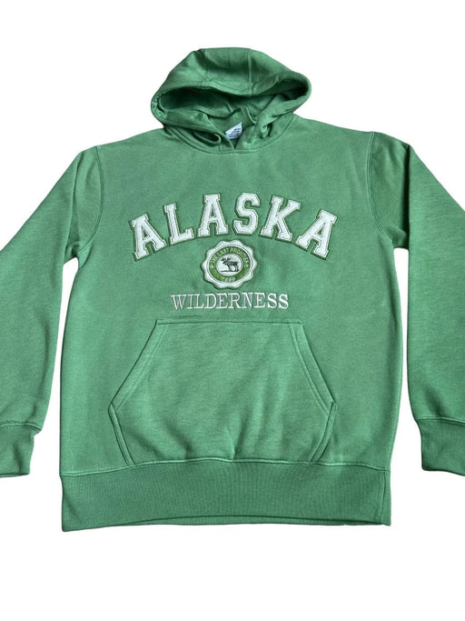 Green, Alaska Moose Wilderness, Hoodie SOFT GOODS / S-SHIRTS