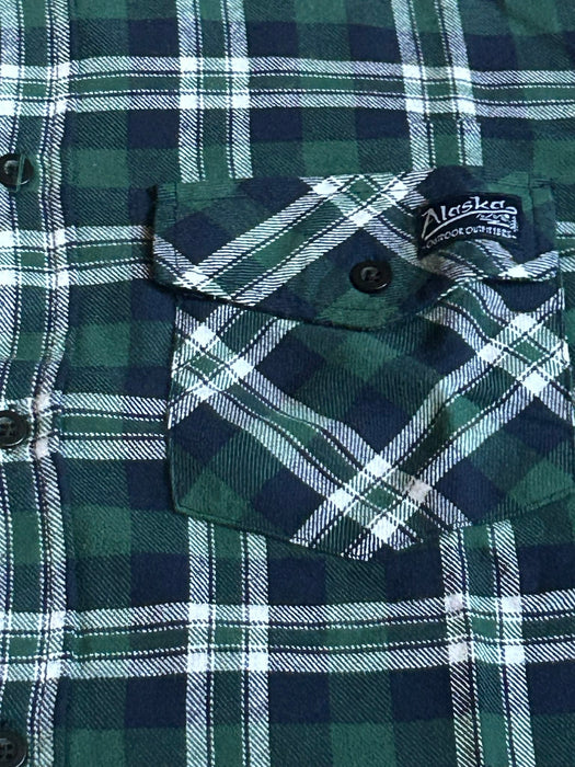 Green Flannel Button Up Shirt SOFT GOODS / LONG SLEEVES