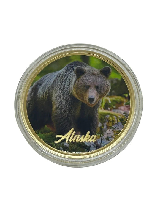 Grizzly Colored Photo, Gold Coin COLLECTIBLES / MISC