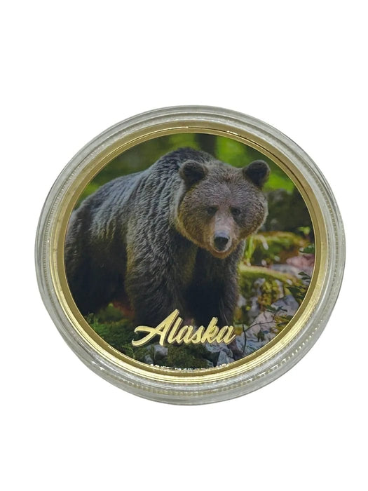 Grizzly Colored Photo, Gold Coin COLLECTIBLES / MISC