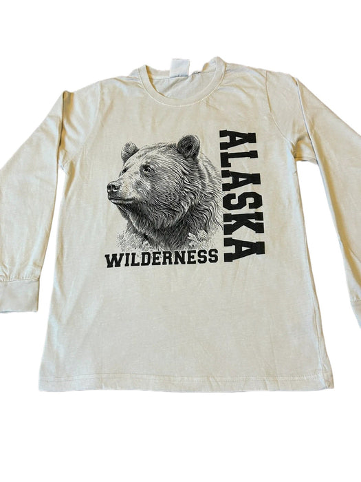 Grizzly Face Wilderness, Long sleeve Shirt SOFT GOODS / LONG SLEEVES
