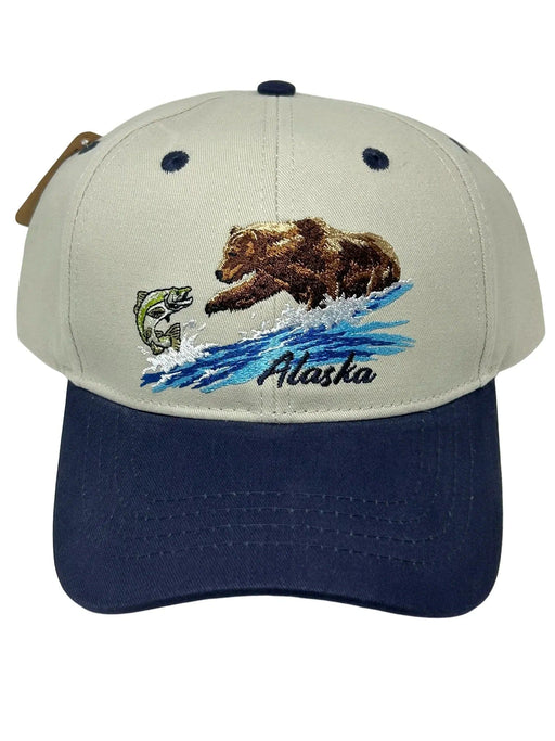 Grizzly Fishing, Adult Baseball Hat WEARABLES / BASEBALL HATS