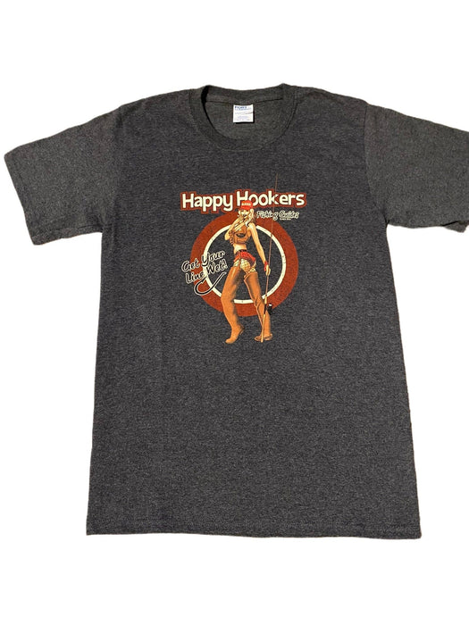 Happy Hooker Fishing, Adult T-shirt SOFT GOODS / T-SHIRT