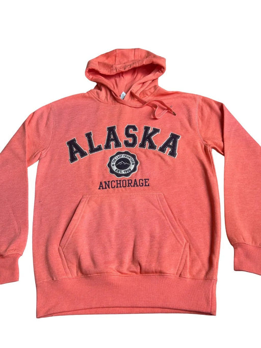 Heather Coral, Alaska Mountain Hoodie SOFT GOODS / S-SHIRTS