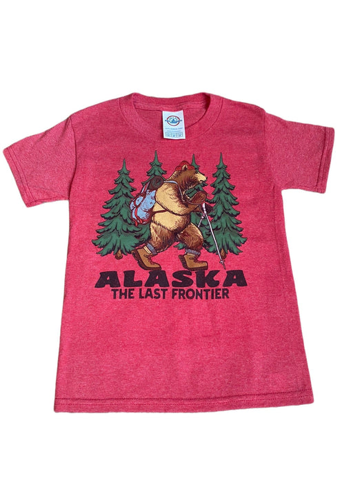 Hiking Bear, Youth T-shirt SOFT GOODS / KIDS