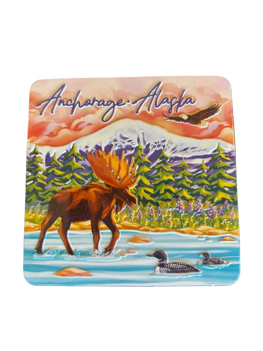 In the Clouds, Anchorage Alaska Magnet COLLECTIBLES / MAGNETS